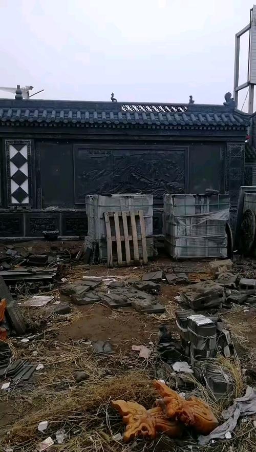 仿古建筑材料#仿古砖雕影壁照壁墙@中式四合院影壁墙@园林古建青砖