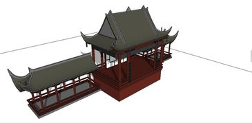 精品中式古建筑戏台建筑仿古建筑SU模型设计图下载 图片0.71MB 建筑模型库 SU模型