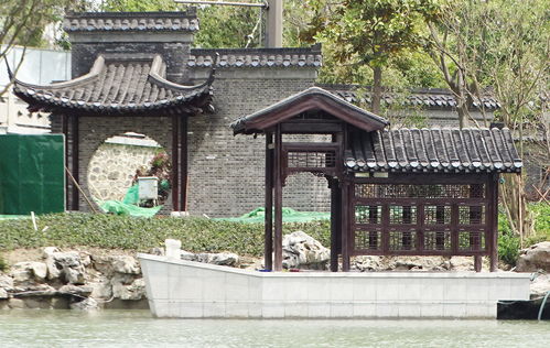亲水平台 仿古建筑 古运河东岸 上新 喽