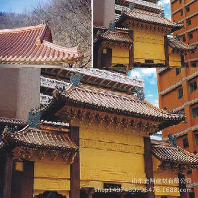 古建筑屋面建筑材料仿古屋檐古建筑瓦片新型屋面瓦片