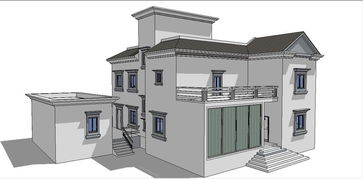 精品中式风格仿古建筑别墅建筑su模型设计素材 建筑模型模型大全 18796366