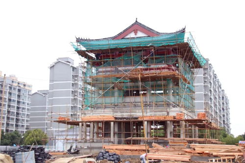 云林文化广场最新动态 仿古建筑群封顶 广场雏形初现