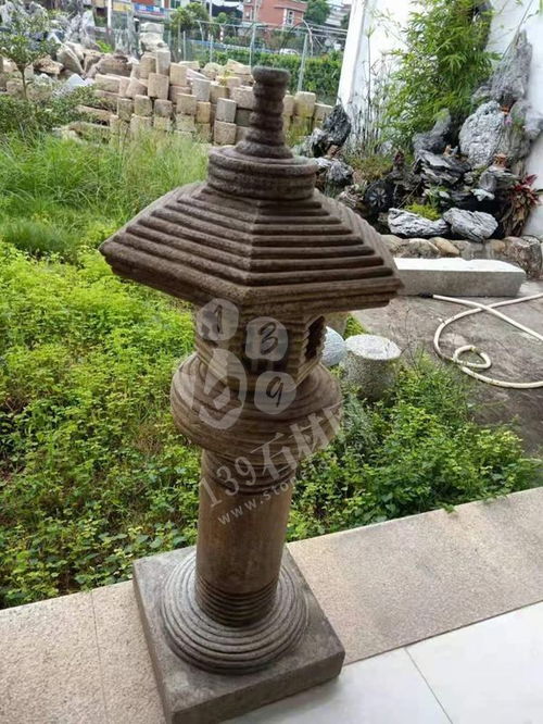 福建水头建材市场 花岗岩 石材仿古灯塔欣赏
