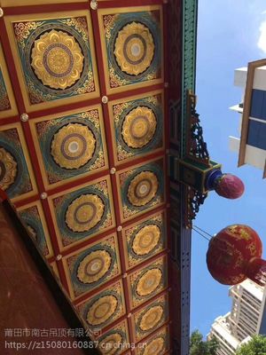 古建筑家装建材吊顶材料装饰天花/古建横梁彩绘/宗教文化