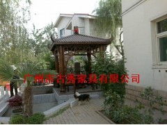 四角凉亭 实木凉亭