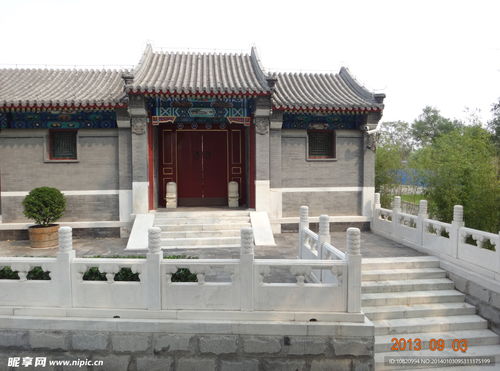 北京仿古建筑摄影图