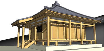 中式传统风格仿古建筑日本寺庙su模型素材设计图下载 图片0.49mb 建筑模型库 su模型