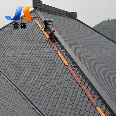 园林阁楼建筑的匠心之选——浙江金铄765型仿古琉璃金属瓦解析